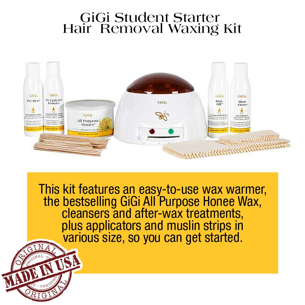 Gigi Waxing Kits / Essentials (1 Set, At-Home Hair Removal System)